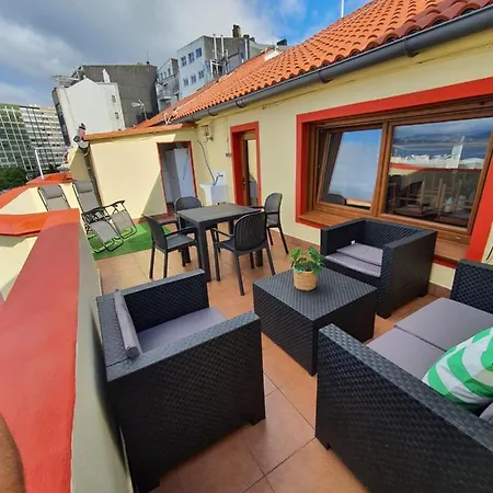 Ferienwohnung Terraza Mirador A Coruña Exterior foto